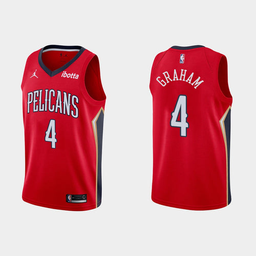 Unisex Jordan Brand Brandon Ingram Red New Orleans Pelicans Swingman Jersey - Statement Edition Size: Medium